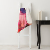 Couverture Sherpa Art numérique motif abstrait. Dessin à main modern (En situation)