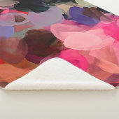 Couverture Sherpa Art numérique motif abstrait. Dessin à main modern (3/4)