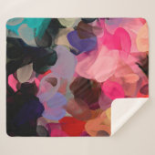 Couverture Sherpa Art numérique motif abstrait. Dessin à main modern (Devant (Horizontal))