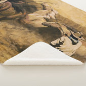 Couverture Sherpa Art occidental "Roping Palomino" par Maynard Dixon (3/4)