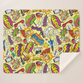 Couverture Sherpa Art pop (Devant (Horizontal))