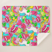 Couverture Sherpa Art pop (Devant (Horizontal))