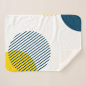 Couverture Sherpa Art urbain abstrait moderne, simple, minimal et te (Devant (Horizontal))