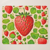 Couverture Sherpa Artwork de fraises dadaïstes (Devant (Horizontal))
