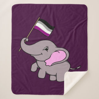 Couverture Sherpa Asexual Elephant Design