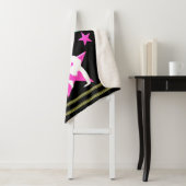 COUVERTURE SHERPA ASSEZ ROSE CUSTOMISÉ GYMNASTICS DESIGN (En situation)