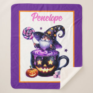 Couverture Sherpa Assistant Halloween en Citrouille Mug Lollipop Mag