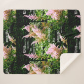 Couverture Sherpa Astilbe avec Mark 10:27 (Devant (Horizontal))