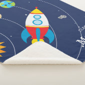 Couverture Sherpa Astronaute de l'espace de Rocketship de planètes (3/4)