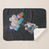 Couverture Sherpa Astronaute Stars & Space Colorful Balloons (Devant (Horizontal))