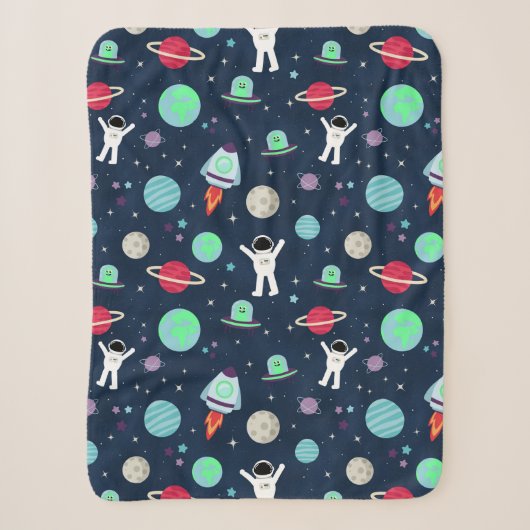 Couverture Sherpa Astronautes Planètes Fusées et Aliens (Devant)