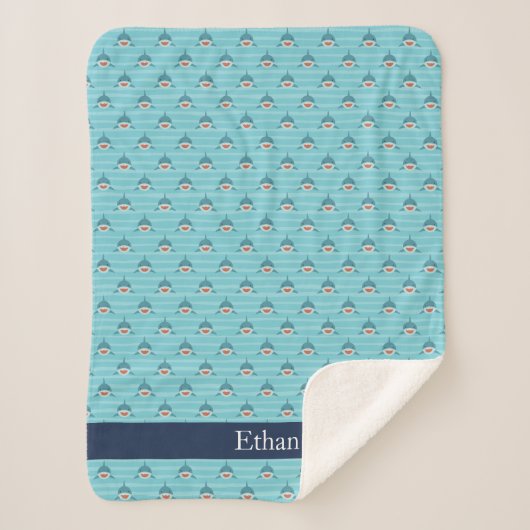 Couverture Sherpa Attaque de requin | Personnalisé (Devant)