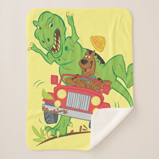 Couverture Sherpa Attaque Scooby Doo T-Rex (Devant)