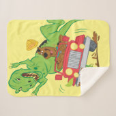 Couverture Sherpa Attaque Scooby Doo T-Rex (Devant (Horizontal))