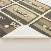 Couverture Sherpa Audio Cassette, Retro Poster Hip-Hop. (3/4)
