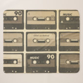 Couverture Sherpa Audio Cassette, Retro Poster Hip-Hop. (Devant (Horizontal))
