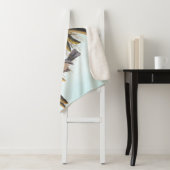 Couverture Sherpa Audubon Crested Titmouse Birds in Pine Tree (En situation)