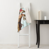 Couverture Sherpa Audubon Downy Pic Couple aux fleurs (En situation)