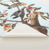 Couverture Sherpa Audubon Downy Pic Couple aux fleurs (3/4)