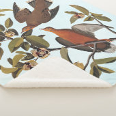 Couverture Sherpa Audubon Zenaida Dove avec fleurs (3/4)