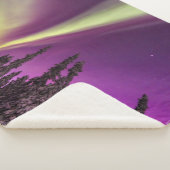 Couverture Sherpa Aurora Borealis Northern Lights Fairbanks Alaska (3/4)