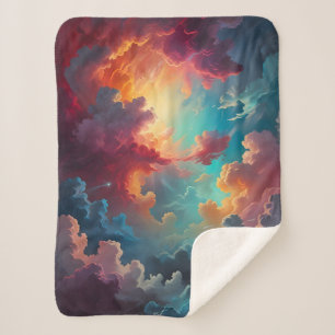 Couverture Sherpa Aurora dans les nuages