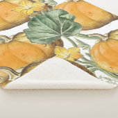 Couverture Sherpa Automne Aquarelle d'automne Citrouilles Vintages (3/4)