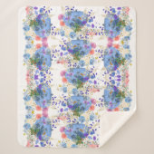 Couverture Sherpa Automne Automne Citrouille Pastel Bleu Botanique F (Devant)