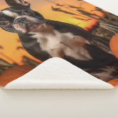 Couverture Sherpa Automne Boston Terrier (3/4)