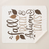 Couverture Sherpa Automne Breeze Feuilles d'automne (Devant (Horizontal))