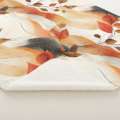 Couverture Sherpa Automne Elegance Motif sans faille (3/4)