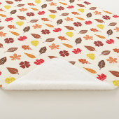 Couverture Sherpa Automne Feuilles d'automne sur un Arrière - plan d (3/4)