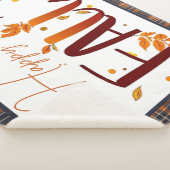 Couverture Sherpa Automne/feuilles/ecossais (3/4)