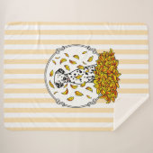 Couverture Sherpa Automne laisse Dalmatie (noir 1) Chien Jouer migno (Devant (Horizontal))