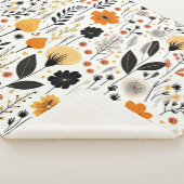 Couverture Sherpa Automne Moderne Boho Automne Botanique Floral (3/4)