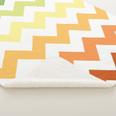 Couverture Sherpa Automne moderne Chevron automne (3/4)