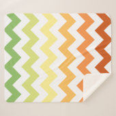 Couverture Sherpa Automne moderne Chevron automne (Devant (Horizontal))
