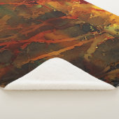 Couverture Sherpa Automne profond Terre riche automne Abstrait (3/4)