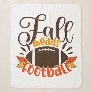 Couverture Sherpa Automne signifie football