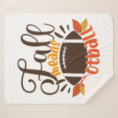 Couverture Sherpa Automne signifie football (Devant (Horizontal))