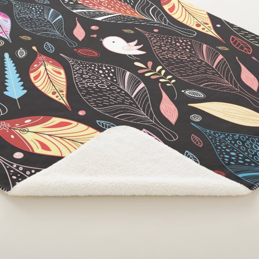 Couverture Sherpa Autumn leaf texture (3/4)