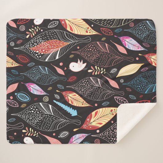 Couverture Sherpa Autumn leaf texture (Devant (Horizontal))