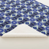 Couverture Sherpa aux couleurs Bleues Blanches (3/4)