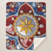 Couverture Sherpa aux couleurs colombiennes (Devant)