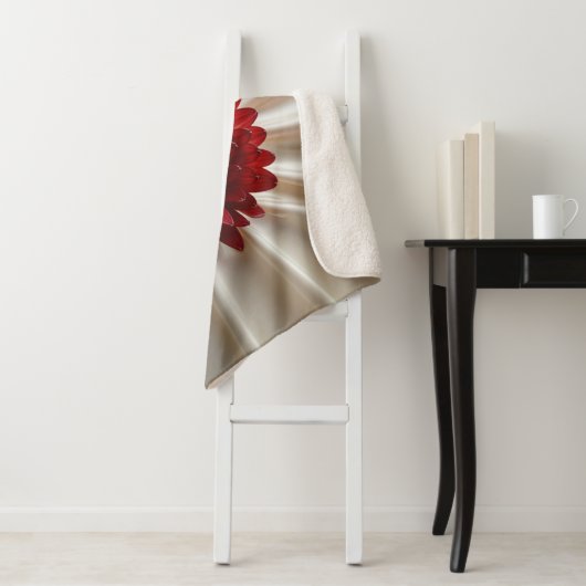 Couverture Sherpa aux couleurs japanaises (En situation)