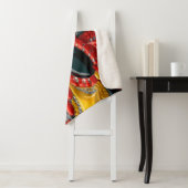 Couverture Sherpa avec design couleur Allemagne (En situation)