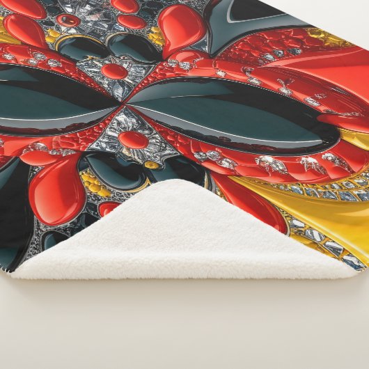 Couverture Sherpa avec design couleur Allemagne (3/4)