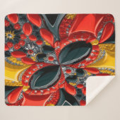 Couverture Sherpa avec design couleur Allemagne (Devant (Horizontal))