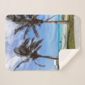Couverture Sherpa - Avec Deux Palmiers (Devant (Horizontal))