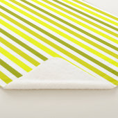 Couverture Sherpa avec Rayure Or Jaune (3/4)